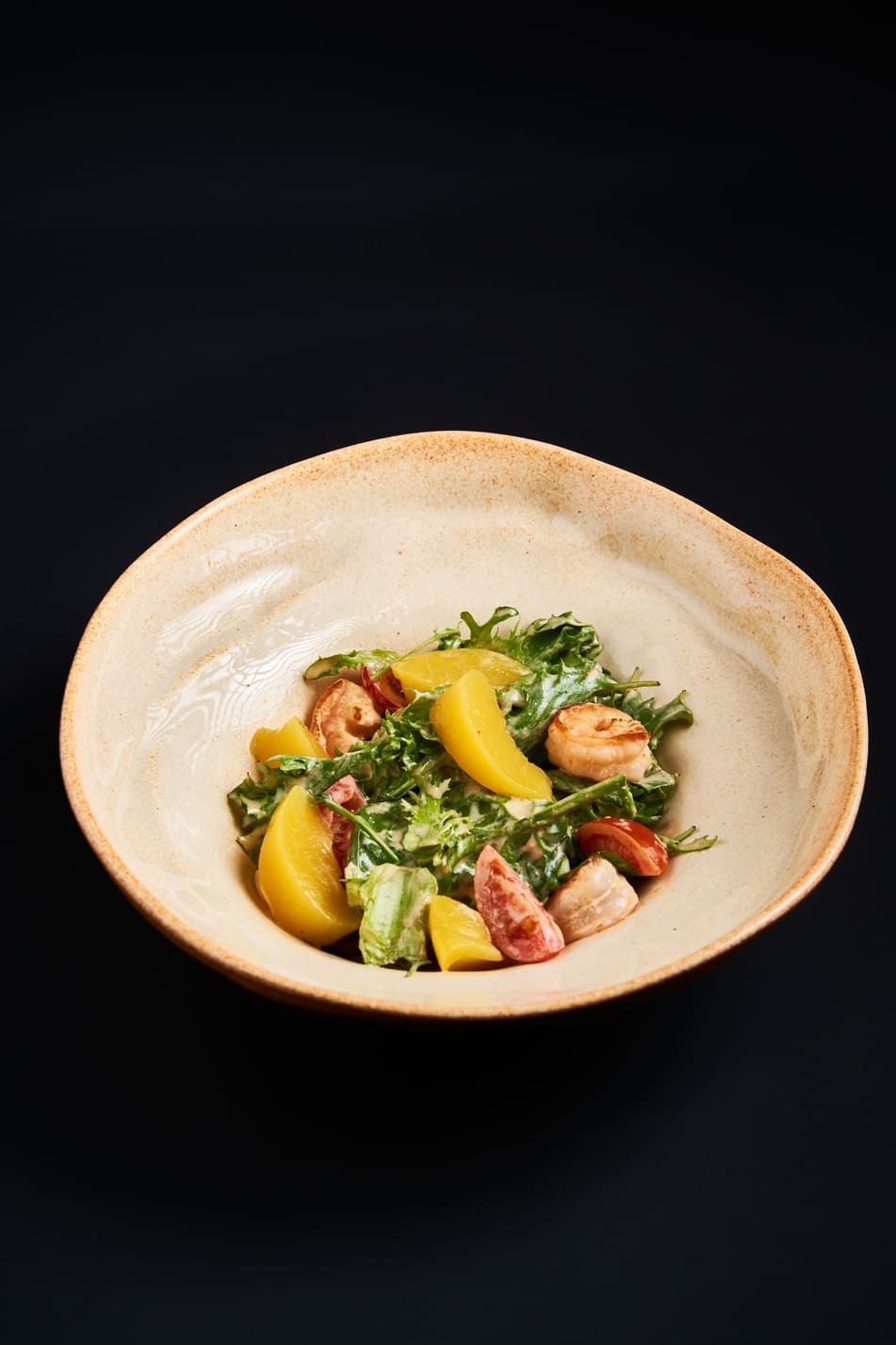 Салат с креветками в паназиатском стиле