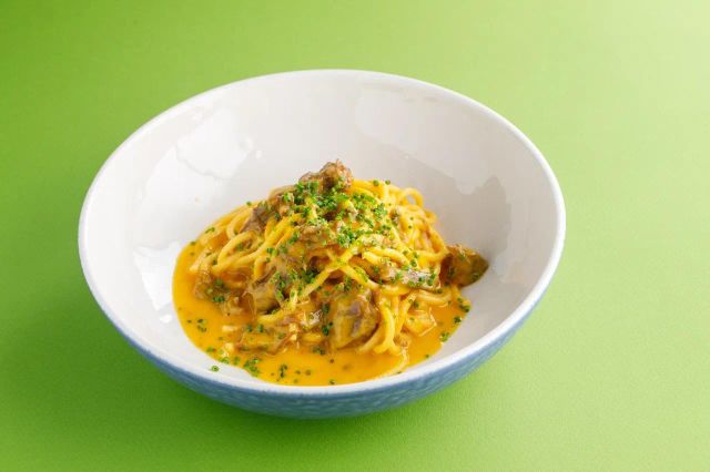 Паста с говяжьими щечками