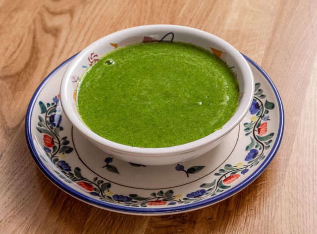 Зеленый крем-суп детский