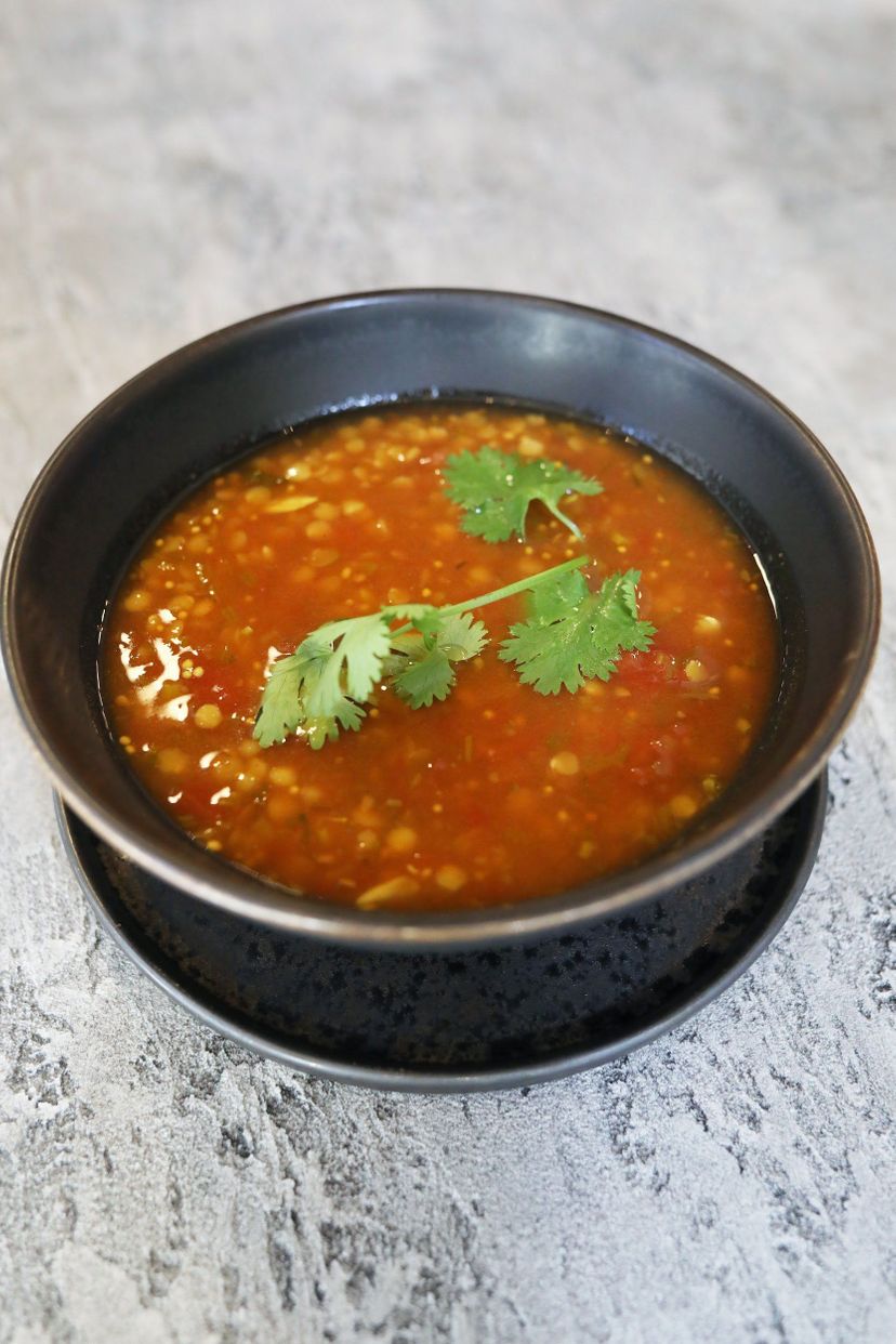 Южно-Индийский Кисло-Сладкий Тамариндовый суп с Чечевицей