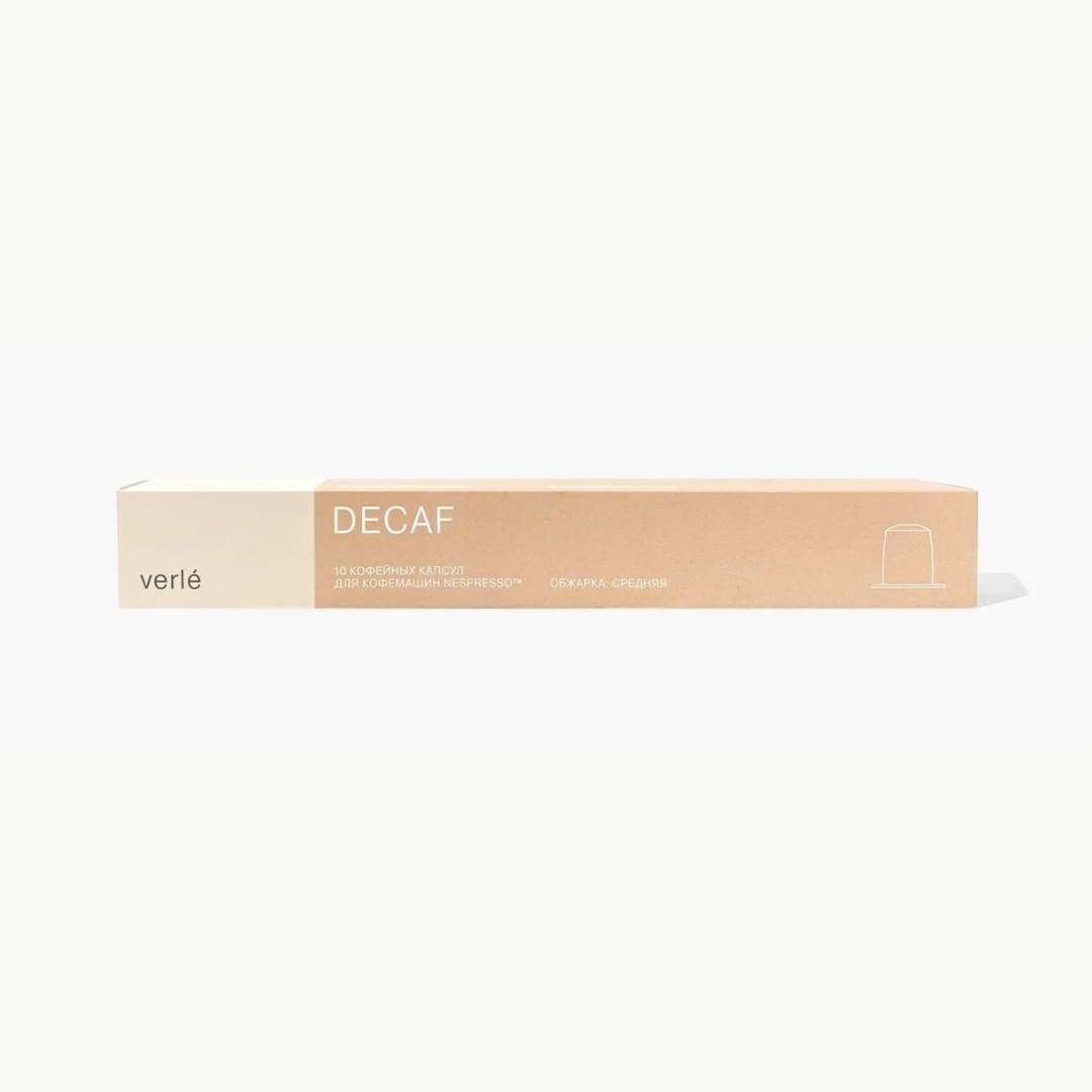 10 кофейных капсул Verle Decaf
